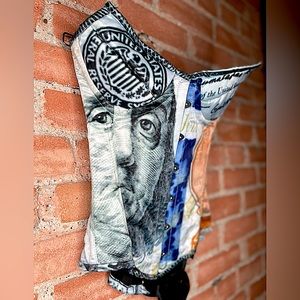 Women’s “Money Print” Corset